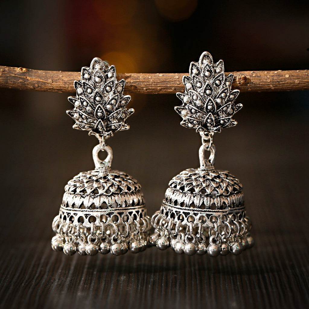 Boucles d'Oreilles Clochettes & Pompons Style Thaï Vintage — Bohème & Colorées