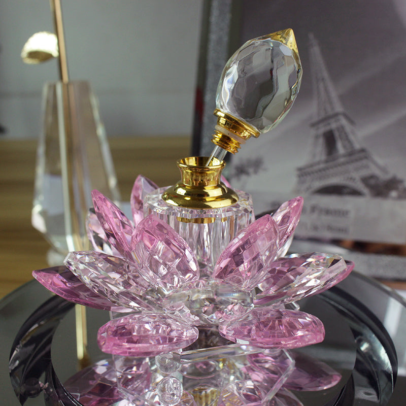 Décoration en Verre Forme Lotus Thaïe — 4 Coloris — Objet d'Art & Cadeau