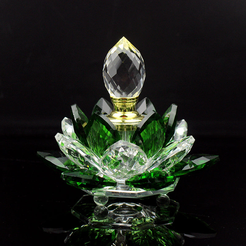 Décoration en Verre Forme Lotus Thaïe — 4 Coloris — Objet d'Art & Cadeau
