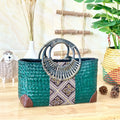 Sac Tressé Rotin & Bambou Thaï — Artisanal & Éco-responsable — 3 Tailles