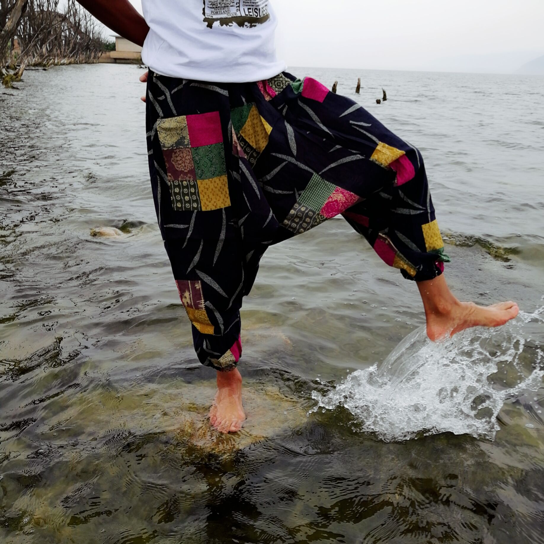 Pantalon Sarouel Thaïlandais — 20 Motifs Authentiques — Taille Unique