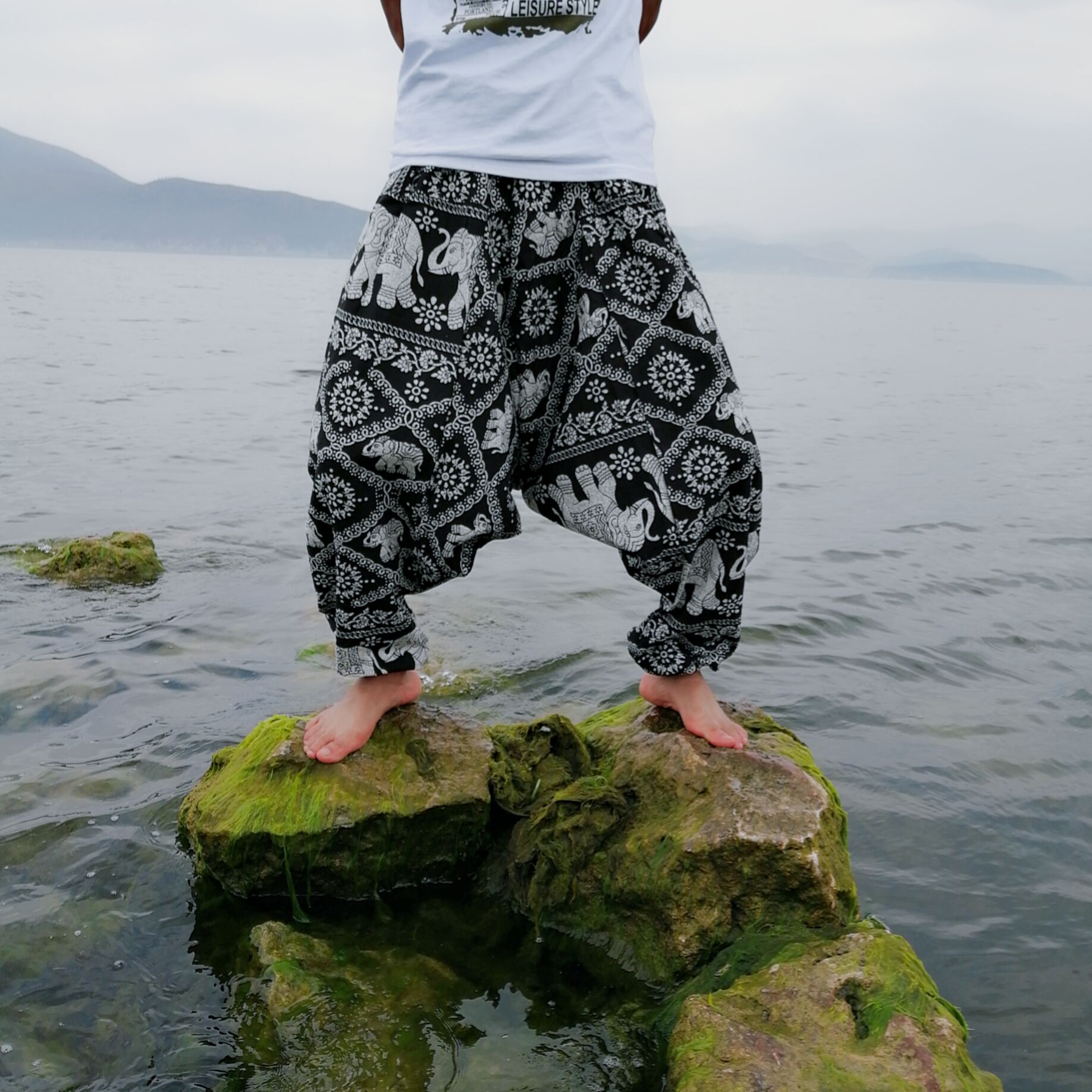 Pantalon Sarouel Thaïlandais — 20 Motifs Authentiques — Taille Unique