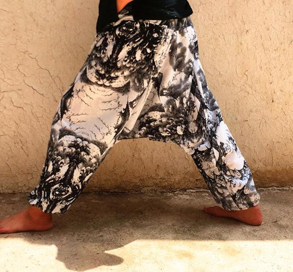 Pantalon Sarouel Thaïlandais — 20 Motifs Authentiques — Taille Unique