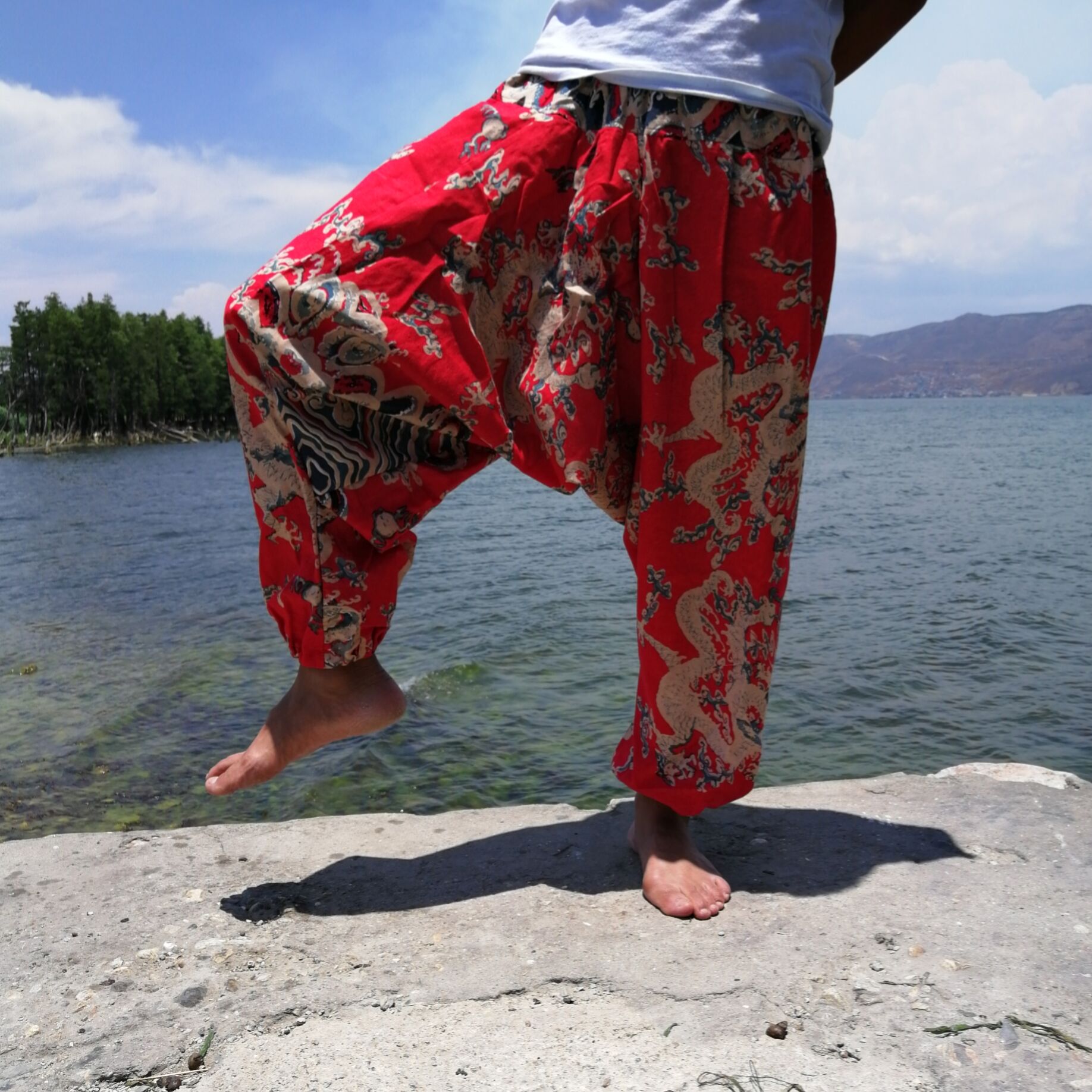 Pantalon Sarouel Thaïlandais — 20 Motifs Authentiques — Taille Unique