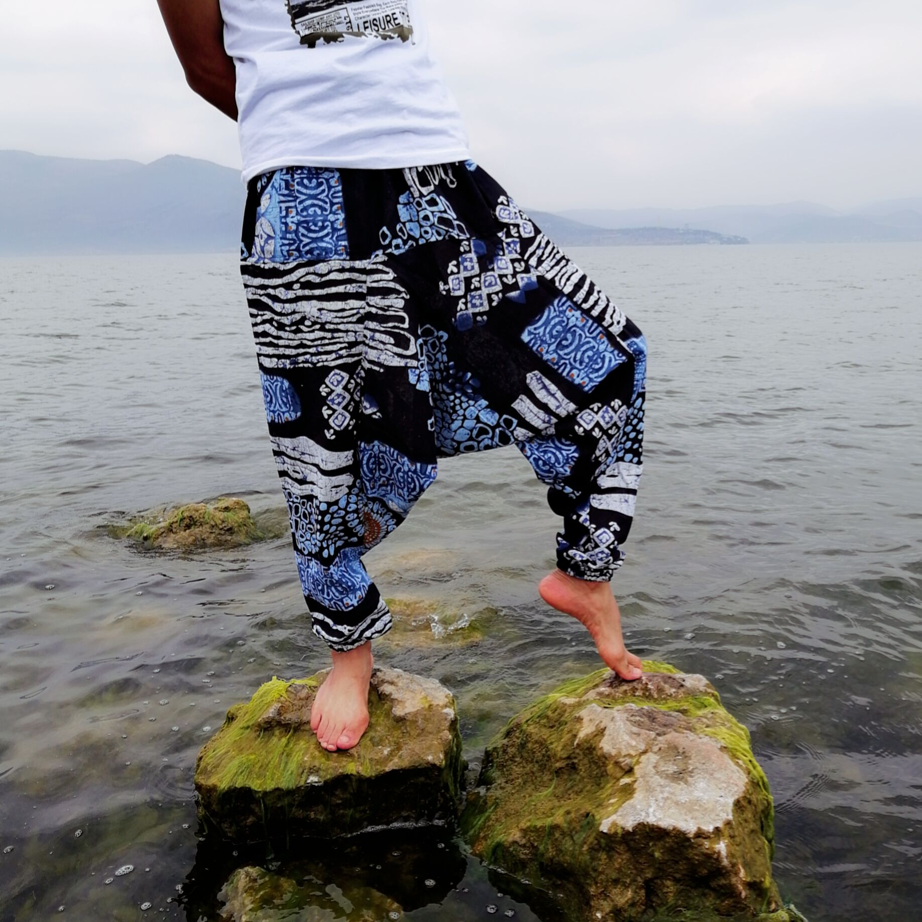 Pantalon Sarouel Thaïlandais — 20 Motifs Authentiques — Taille Unique