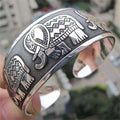 Bracelet Éléphant Thaïlandais — Finition Argentée