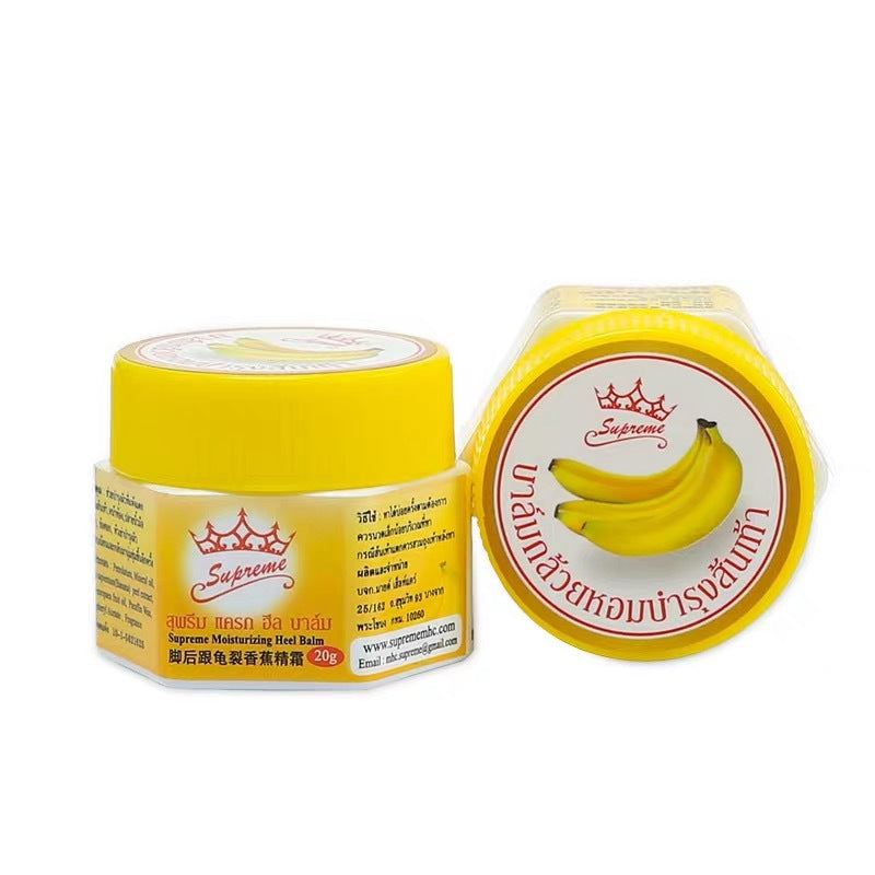Crème à la Banane Thaïe — Anti-Craquelures Mains & Talons — Format Pocket 20g