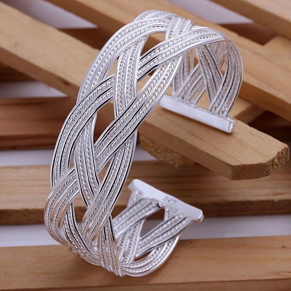 Bracelet Jonc Argent Thaï — Minimaliste & Élégant — Taille S/L