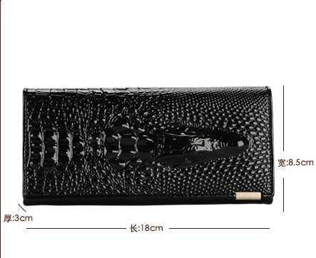 Portefeuille Long Cuir Véritable Femme — Zippé Grande Capacité — 4 Coloris