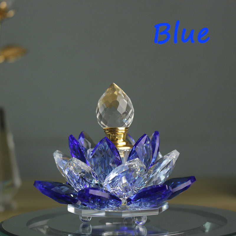 Décoration en Verre Forme Lotus Thaïe — 4 Coloris — Objet d'Art & Cadeau
