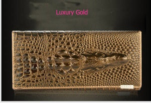 Portefeuille Long Cuir Véritable Femme — Zippé Grande Capacité — 4 Coloris