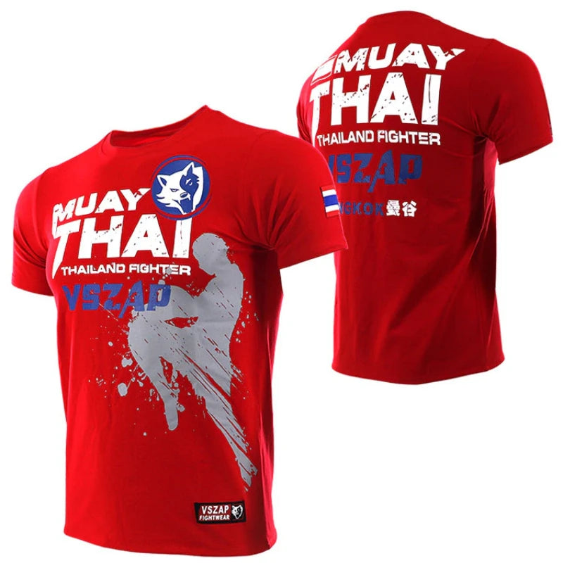 T-shirt Sport Muay Thaï — Boxe & Fitness — Respirant — Unisexe — 2XS à 5XL