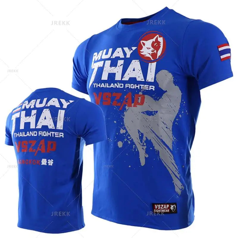 T-shirt Sport Muay Thaï — Boxe & Fitness — Respirant — Unisexe — 2XS à 5XL
