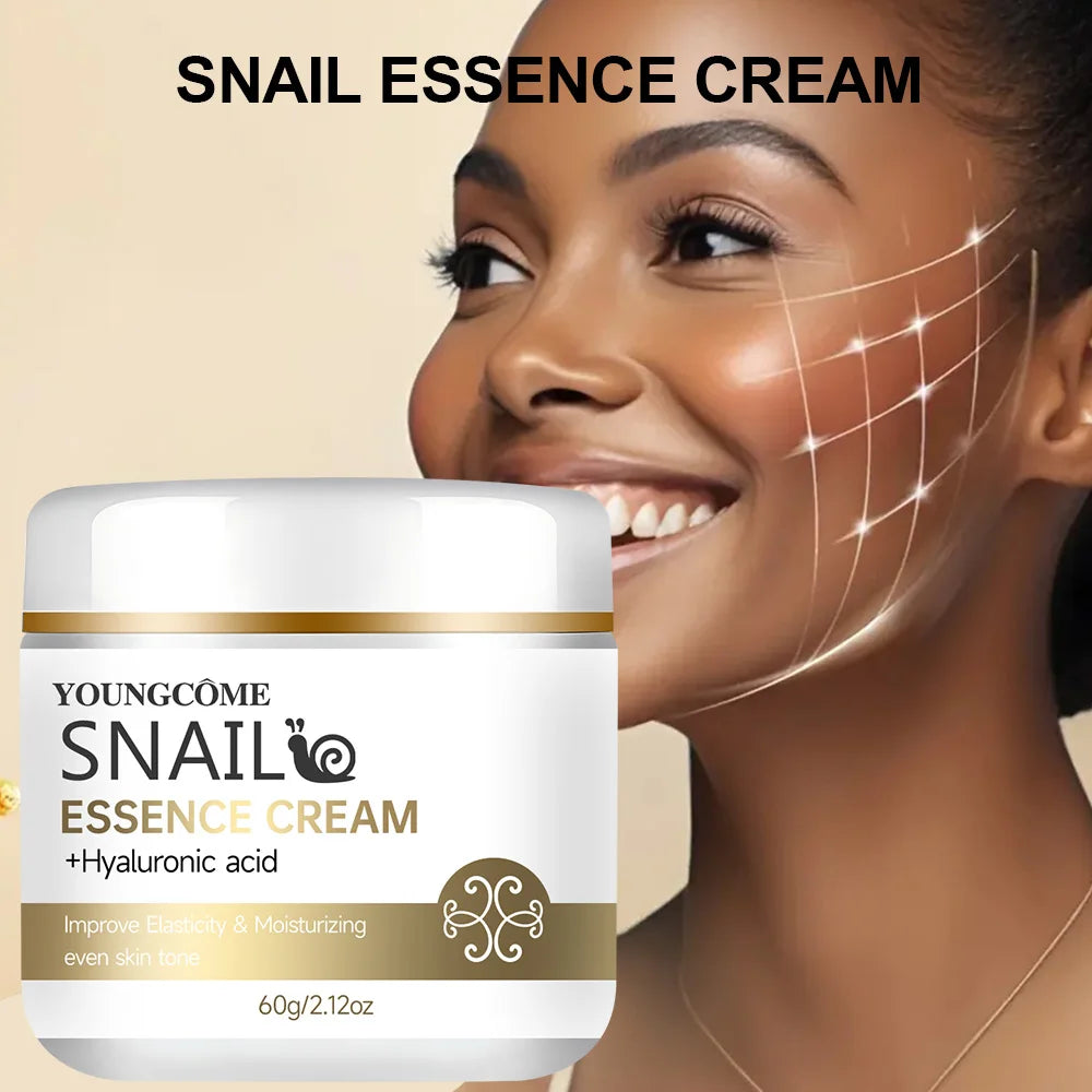 Crème Escargot Premium — Acide Hyaluronique & Rétinol — 30g, 60g & 100g