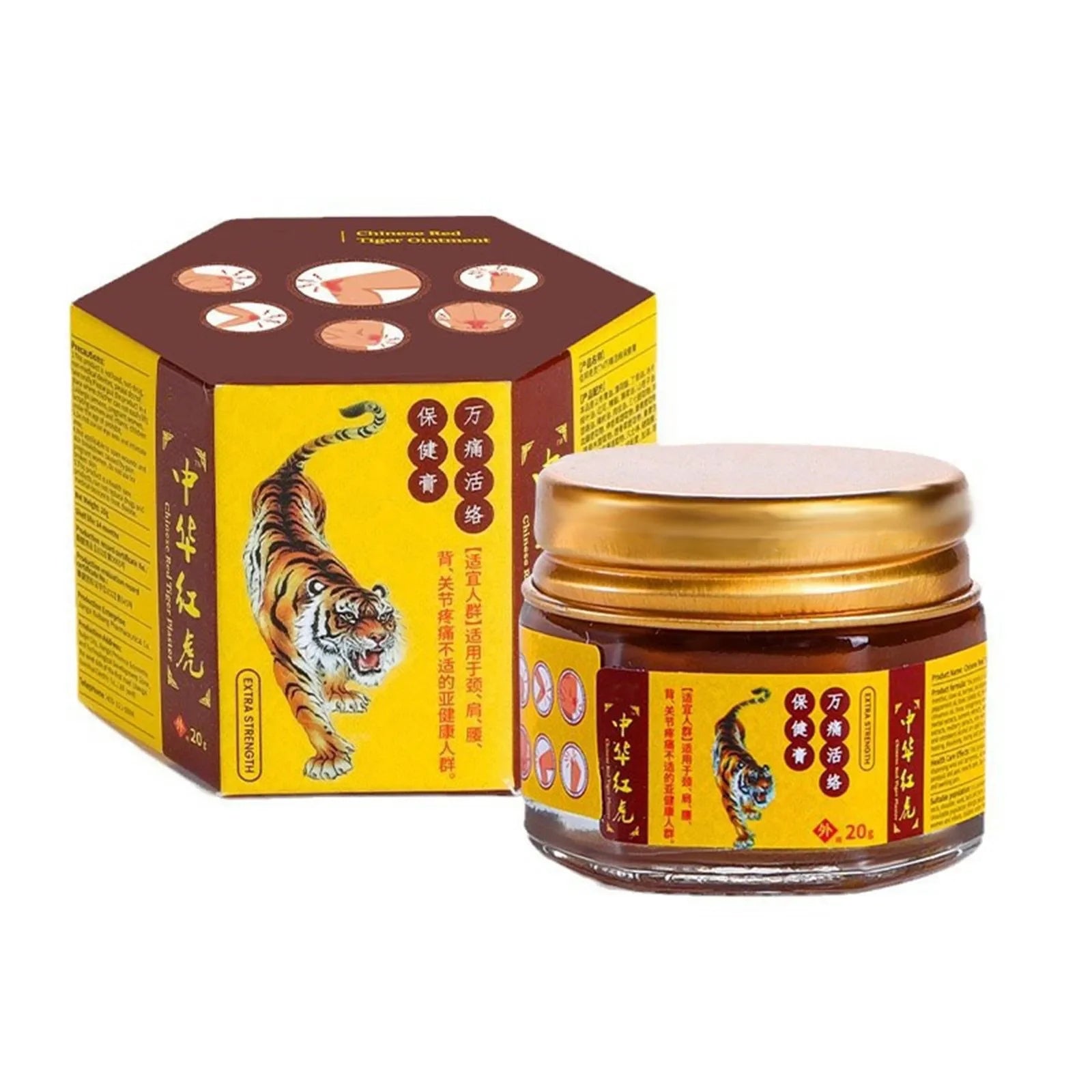 Pommade Tiger Rouge Thaïe — Douleurs Musculaires & Articulaires — 20g