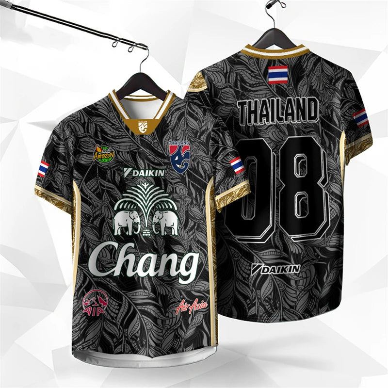 T-shirt Éléphant Chang Thaïlandais — Impression 3D Premium — Unisexe — Collection Été