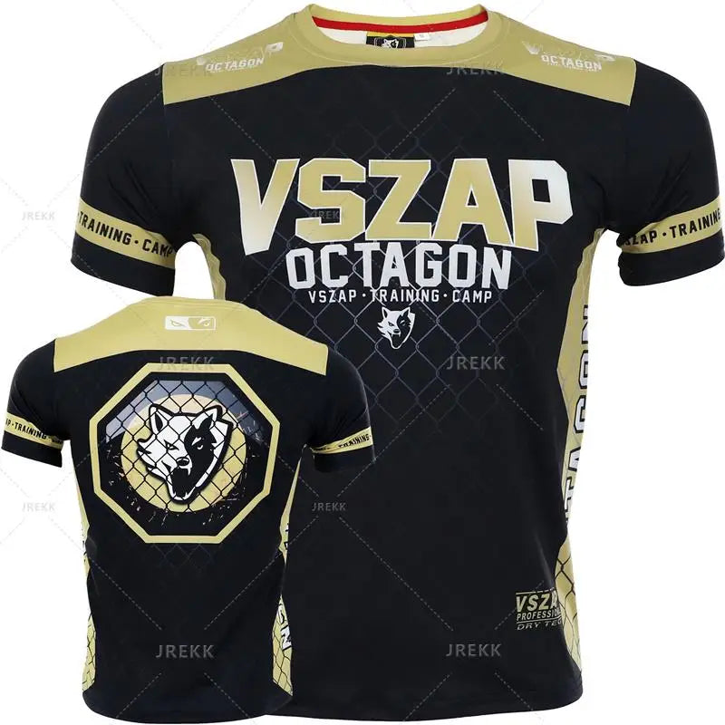 T-shirt Sport Muay Thaï — Boxe & Fitness — Respirant — Unisexe — 2XS à 5XL