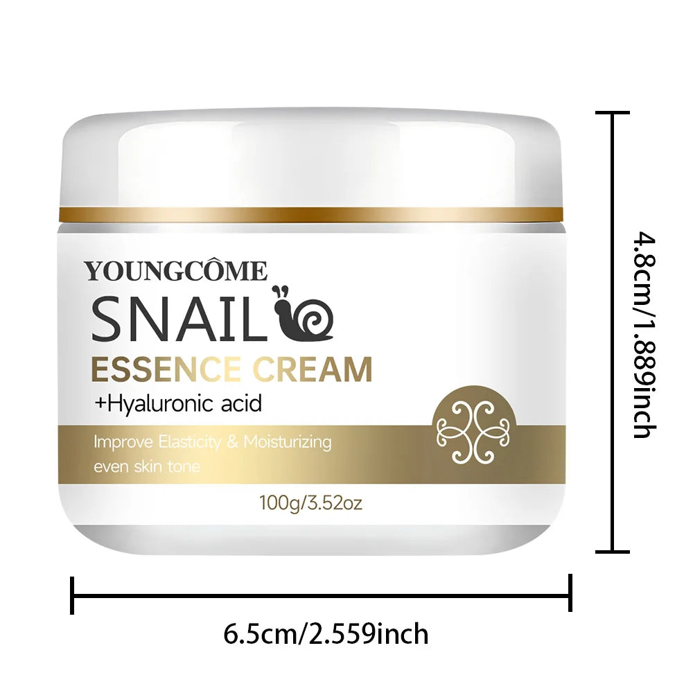 Crème Escargot Premium — Acide Hyaluronique & Rétinol — 30g, 60g & 100g