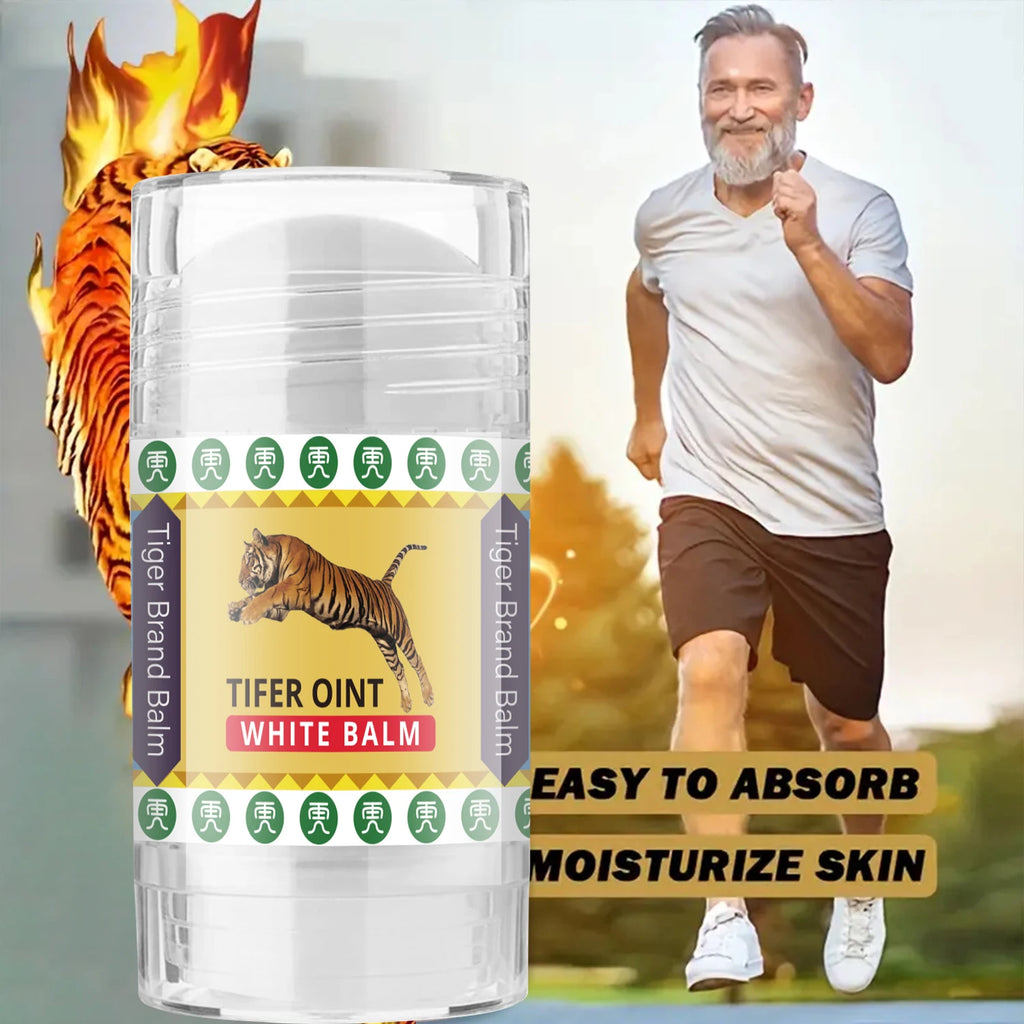 Stick Crème de Massage Tiger — Vitamines E & Huile d'Olive — Hydratant & Apaisant — 45g