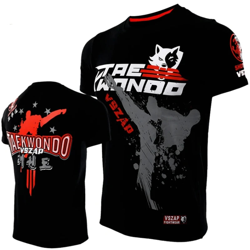 T-shirt Sport Muay Thaï — Boxe & Fitness — Respirant — Unisexe — 2XS à 5XL