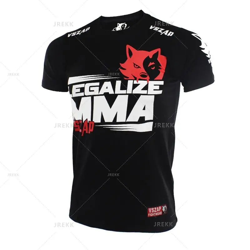 T-shirt Sport Muay Thaï — Boxe & Fitness — Respirant — Unisexe — 2XS à 5XL