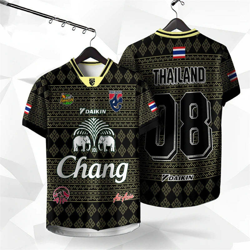 T-shirt Éléphant Chang Thaïlandais — Impression 3D Premium — Unisexe — Collection Été