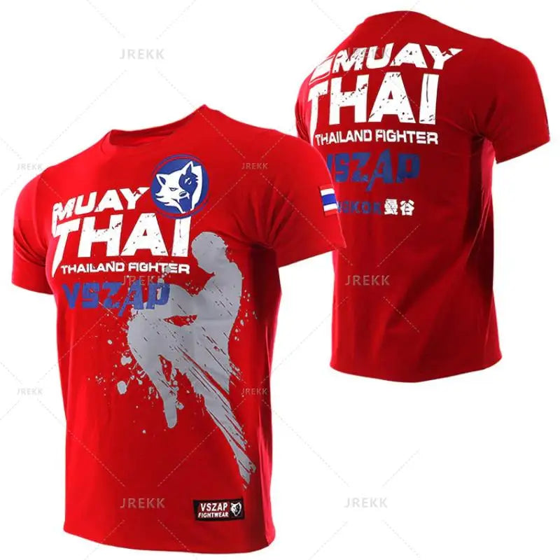 T-shirt Sport Muay Thaï — Boxe & Fitness — Respirant — Unisexe — 2XS à 5XL
