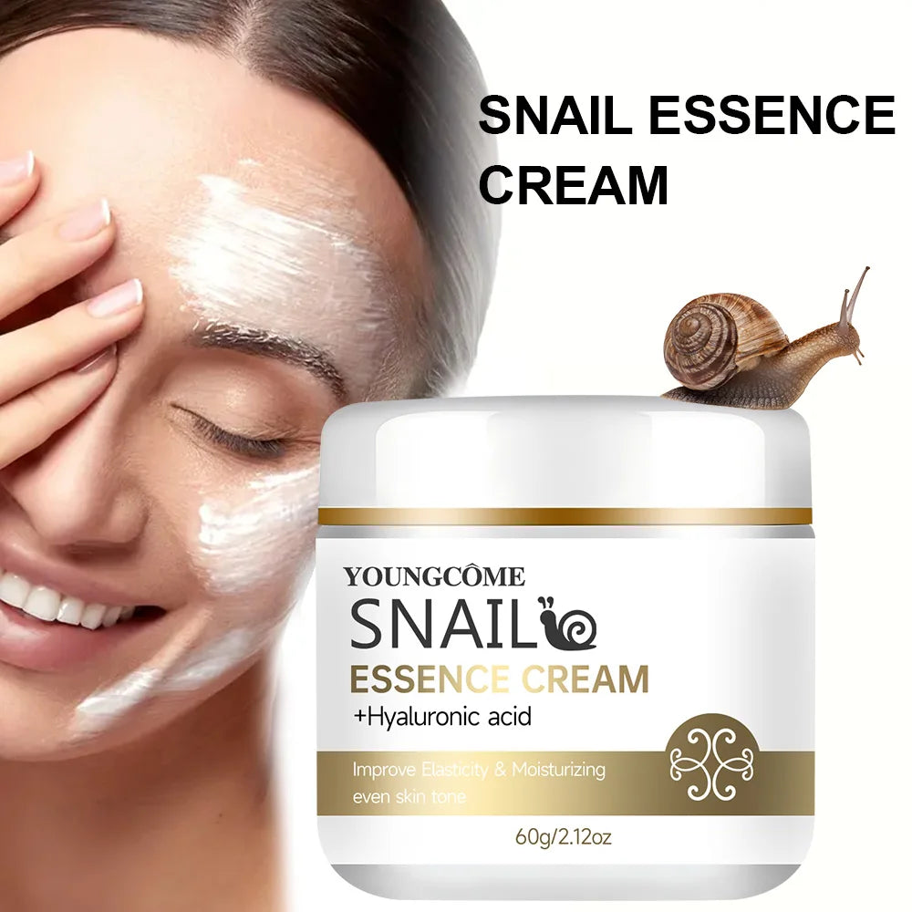 Crème Escargot Premium — Acide Hyaluronique & Rétinol — 30g, 60g & 100g