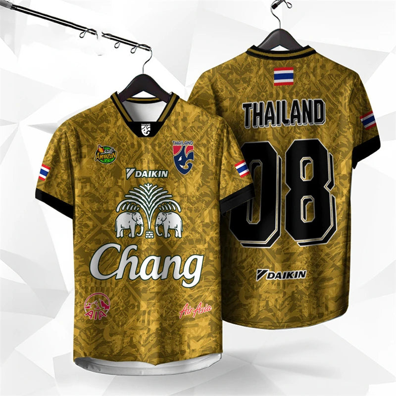T-shirt Éléphant Chang Thaïlandais — Impression 3D Premium — Unisexe — Collection Été