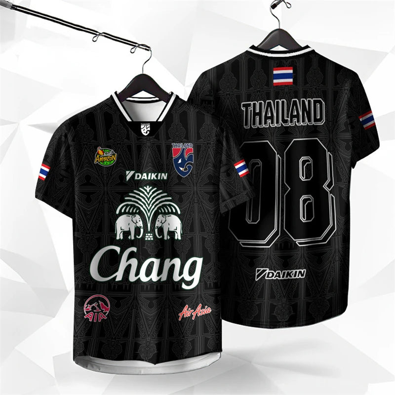 T-shirt Éléphant Chang Thaïlandais — Impression 3D Premium — Unisexe — Collection Été