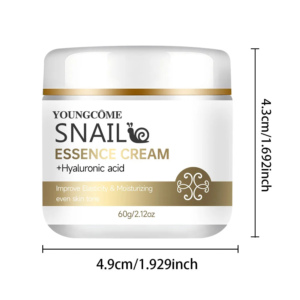 Crème Escargot Premium — Acide Hyaluronique & Rétinol — 30g, 60g & 100g