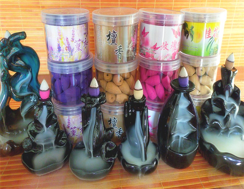 Encens Cône Thaï — Santal, Lavande & Parfums Naturels — Tour d'Encens Zen