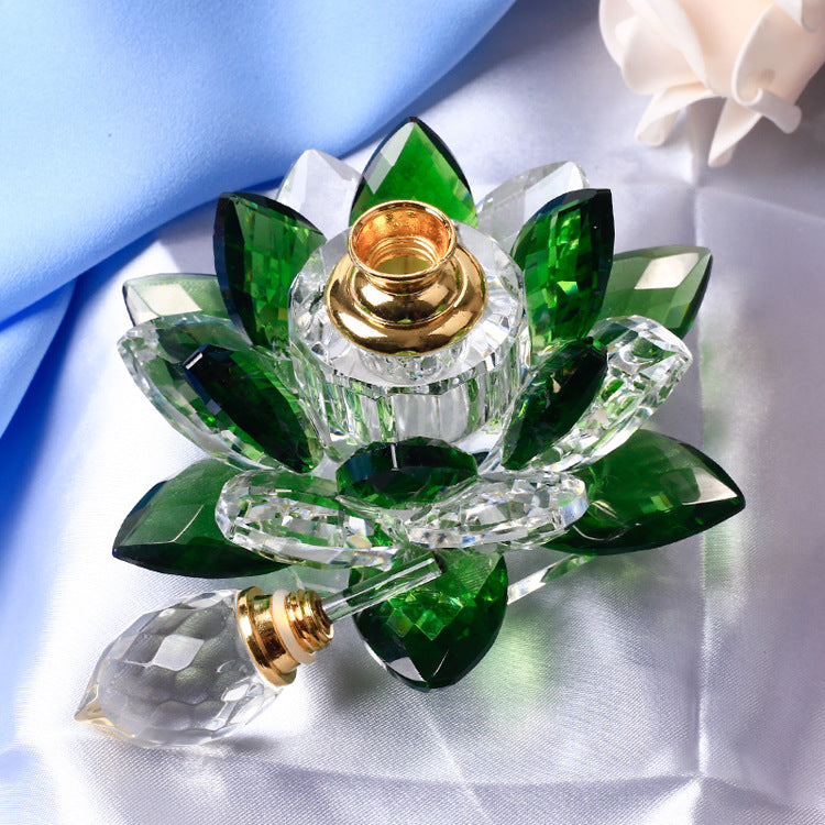 Décoration en Verre Forme Lotus Thaïe — 4 Coloris — Objet d'Art & Cadeau