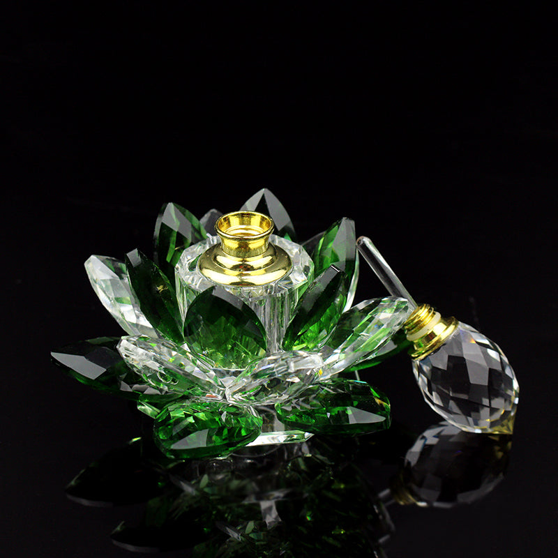 Décoration en Verre Forme Lotus Thaïe — 4 Coloris — Objet d'Art & Cadeau