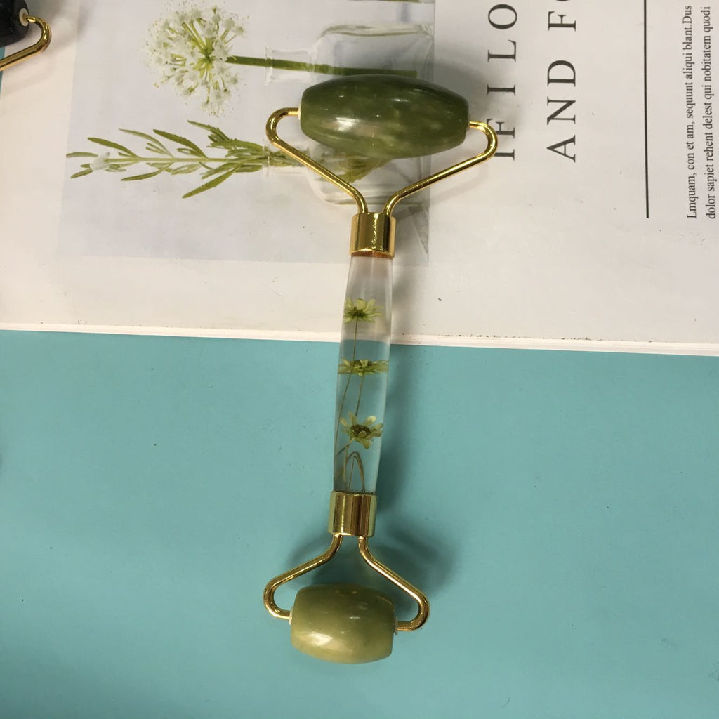 Rouleau Masseur Visage Double Effet Jade — Ritual Beauté Asiatique — 3 Coloris