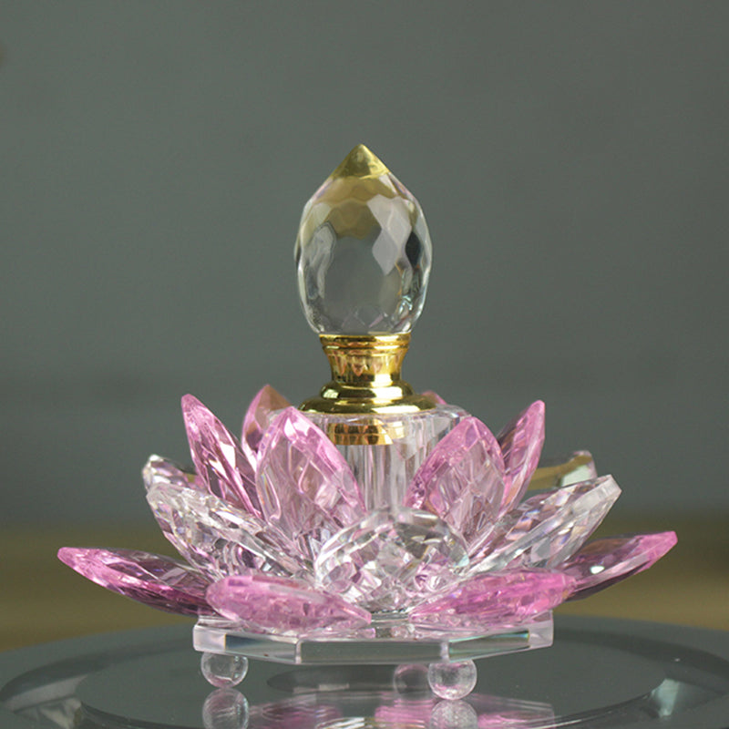 Décoration en Verre Forme Lotus Thaïe — 4 Coloris — Objet d'Art & Cadeau